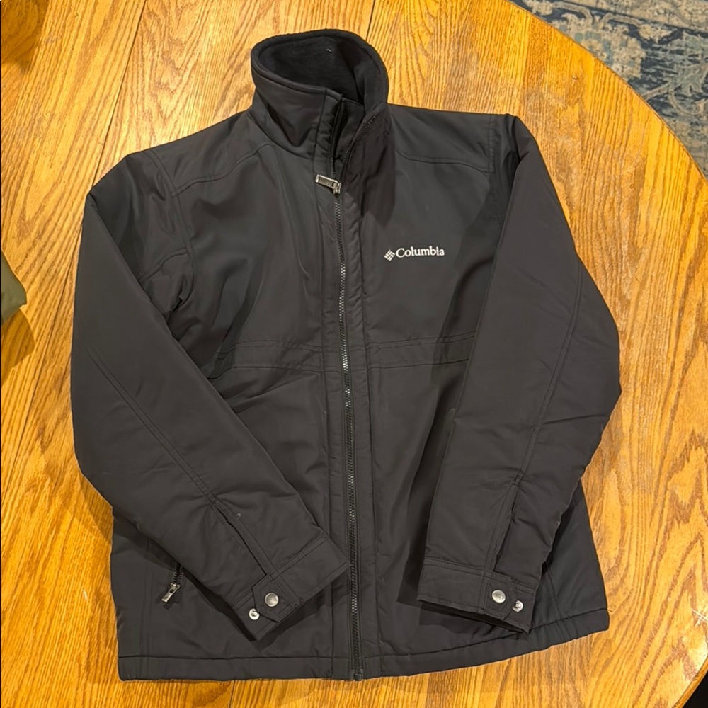Columbia Black Performance Jacket with High Collar